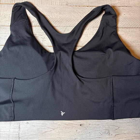 Old Navy Active Women Bra 3X Black Poly Blend Medium Support Powersoft Racerback - Picture 13 of 16